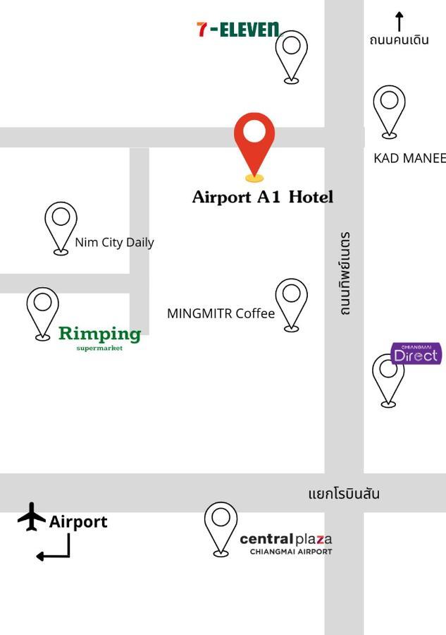 Airport A1 Hotel Chiang Mai Eksteriør billede